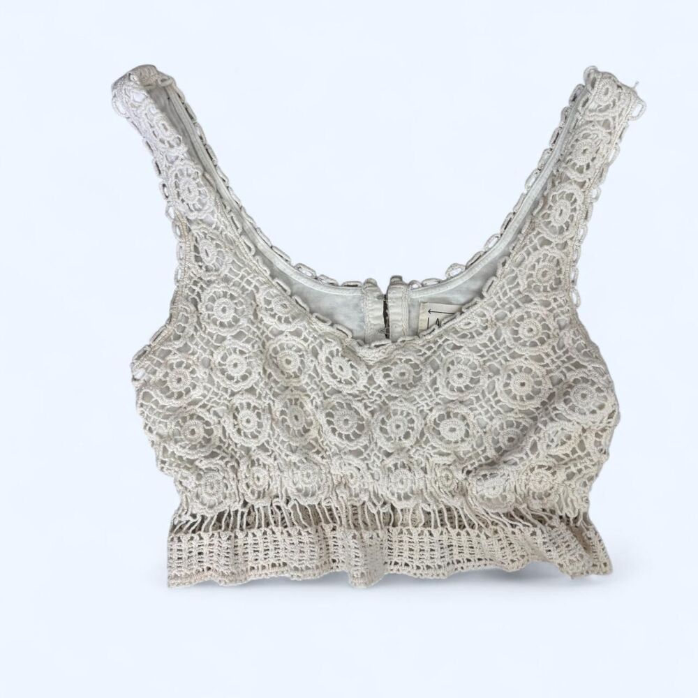 Unbranded Women's White and Cream Vest